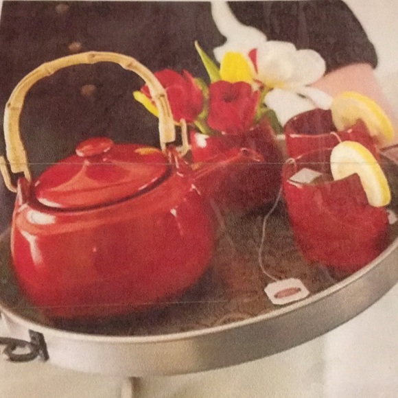 Southern Living At Home Other - Southern Living Harmony Teapot & Cups